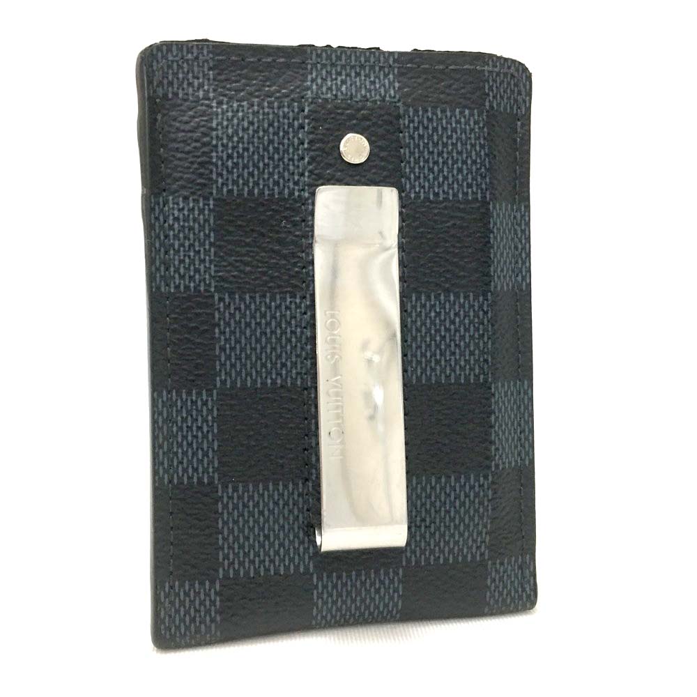 Authentic Louis Vuitton Damier Cobalt Card Holder Money Clip Card Case /k39 | eBay