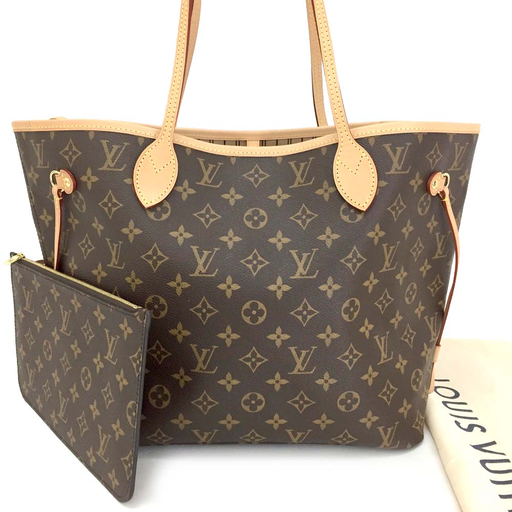 New 2019 Louis Vuitton Monogram Neverfull MM Shoulder Tote Bag w/Pouch/p368 | eBay