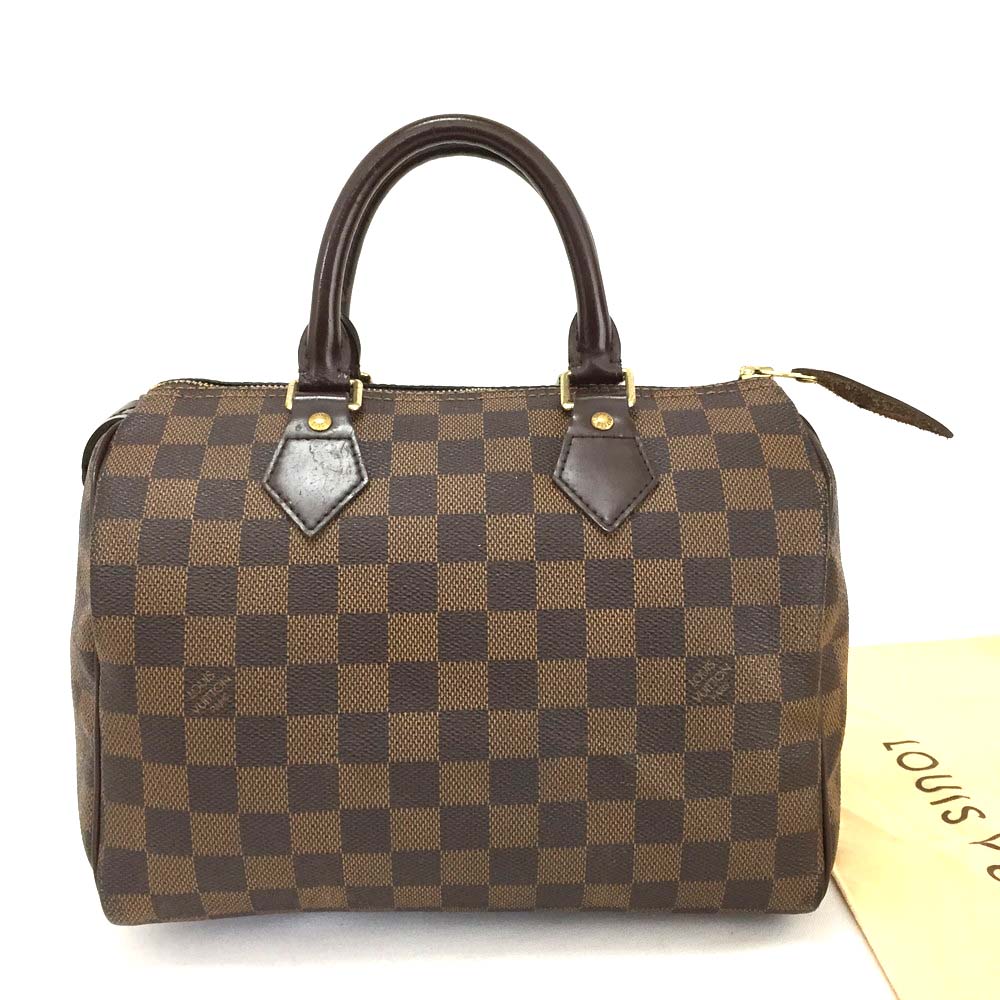 100% Authentic Louis Vuitton Damier Speedy 25 Hand Bag /u118 | eBay