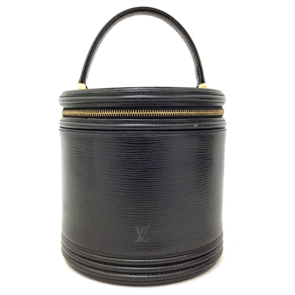 Auth Louis Vuitton Epi Cannes Black Leather Cosmetic/Vanity Hand Bag /10307 | eBay