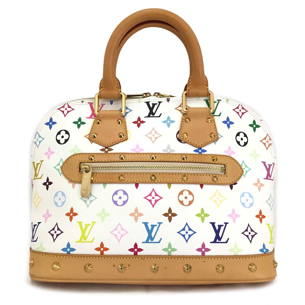 100% Authentic Louis Vuitton Monogram Multicolor Alma Tote Hand Bag Purse /11015 | eBay