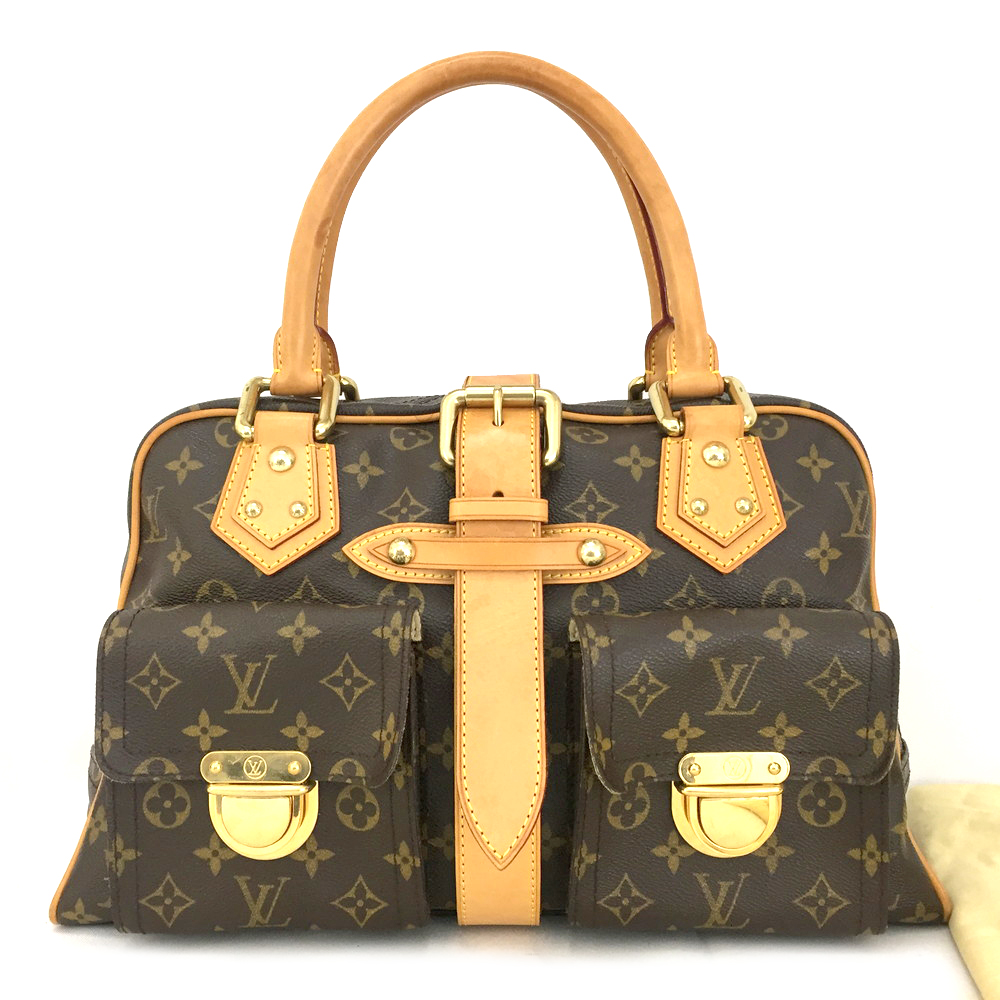 100% Authentic Louis Vuitton Monogram Manhattan GM Hand Bag /30060 | eBay