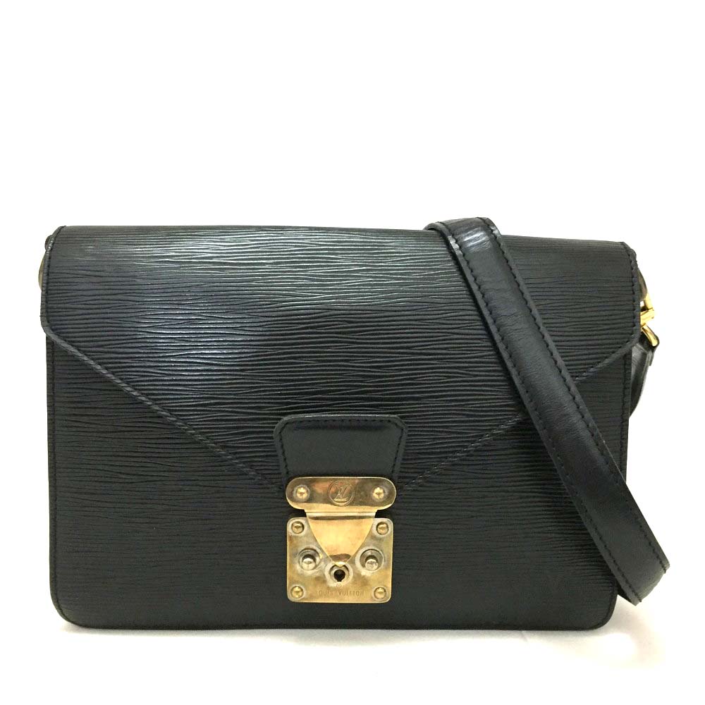 100% Authentic Louis Vuitton Epi Sac Biface Black Leather Shoulder Bag /95 | eBay