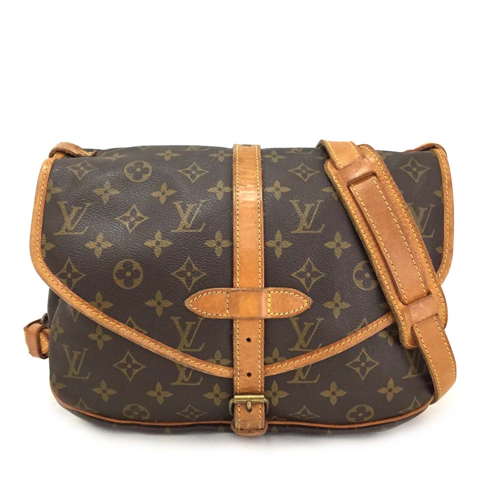 100% Authentic Louis Vuitton Monogram Saumur 30 Cross body Shoulder Bag /34F