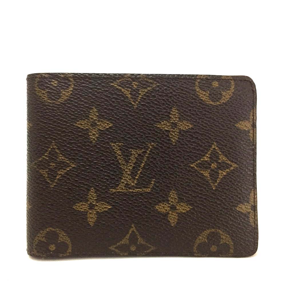 100% Authentic Louis Vuitton Monogram Multiple Bifold Wallet /d69 | eBay